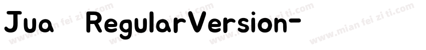 Jua RegularVersion字体转换